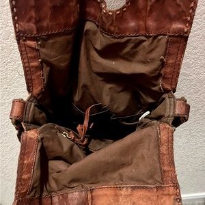 Leather lucky boho bag